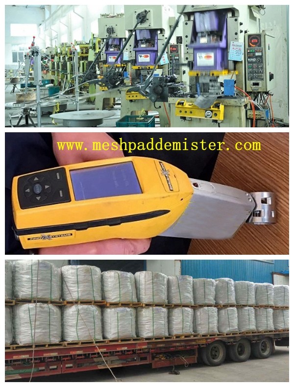 Absorption Tower 1 Inch Metal Pall Ring 316l 0.5mm Thickness