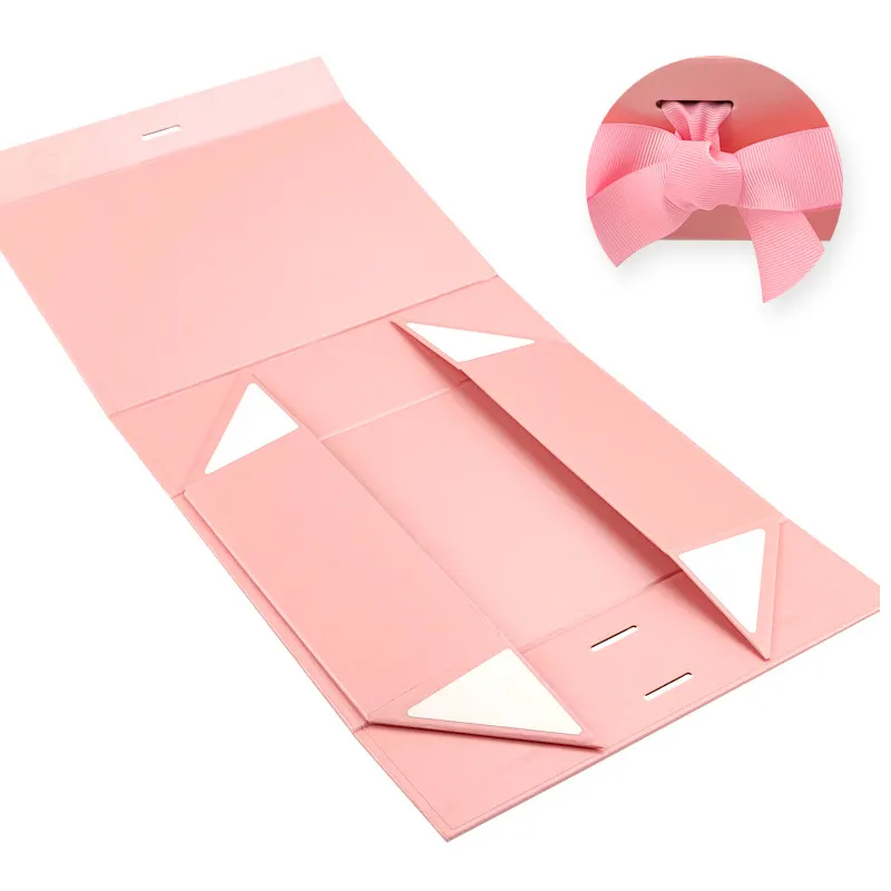 Custom Logo Rigid Cardboard Hamper Boxes Magnetic Paper Gift Packaging