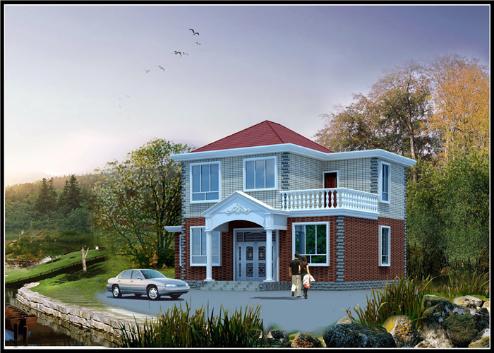 Prefabricated Light Steel Villa House Resistance To Grade 12 Typhoons