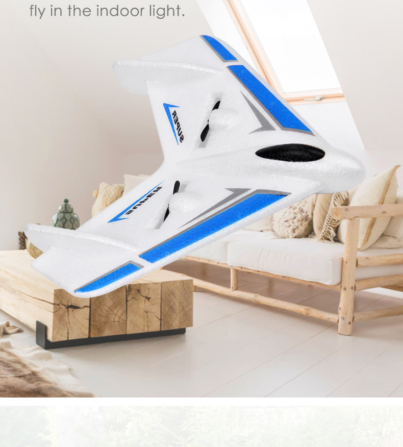 4K UHD Video Capture Resolution Durable Remote Control Airplane Toy Foam Fixed Wing Glider Airplane RC Aircraft Model