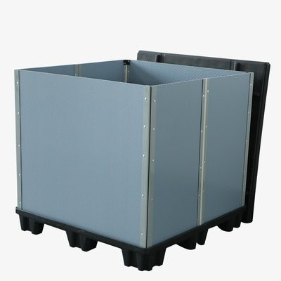 Customers Logo Plastic Pallet Box Polypropylene Plastic Pallet Containers
