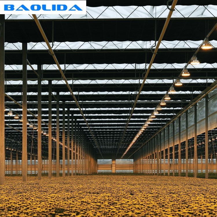 Greenhouse Blackout Curtain Systems Automated Light Deprivation 8m - 12m