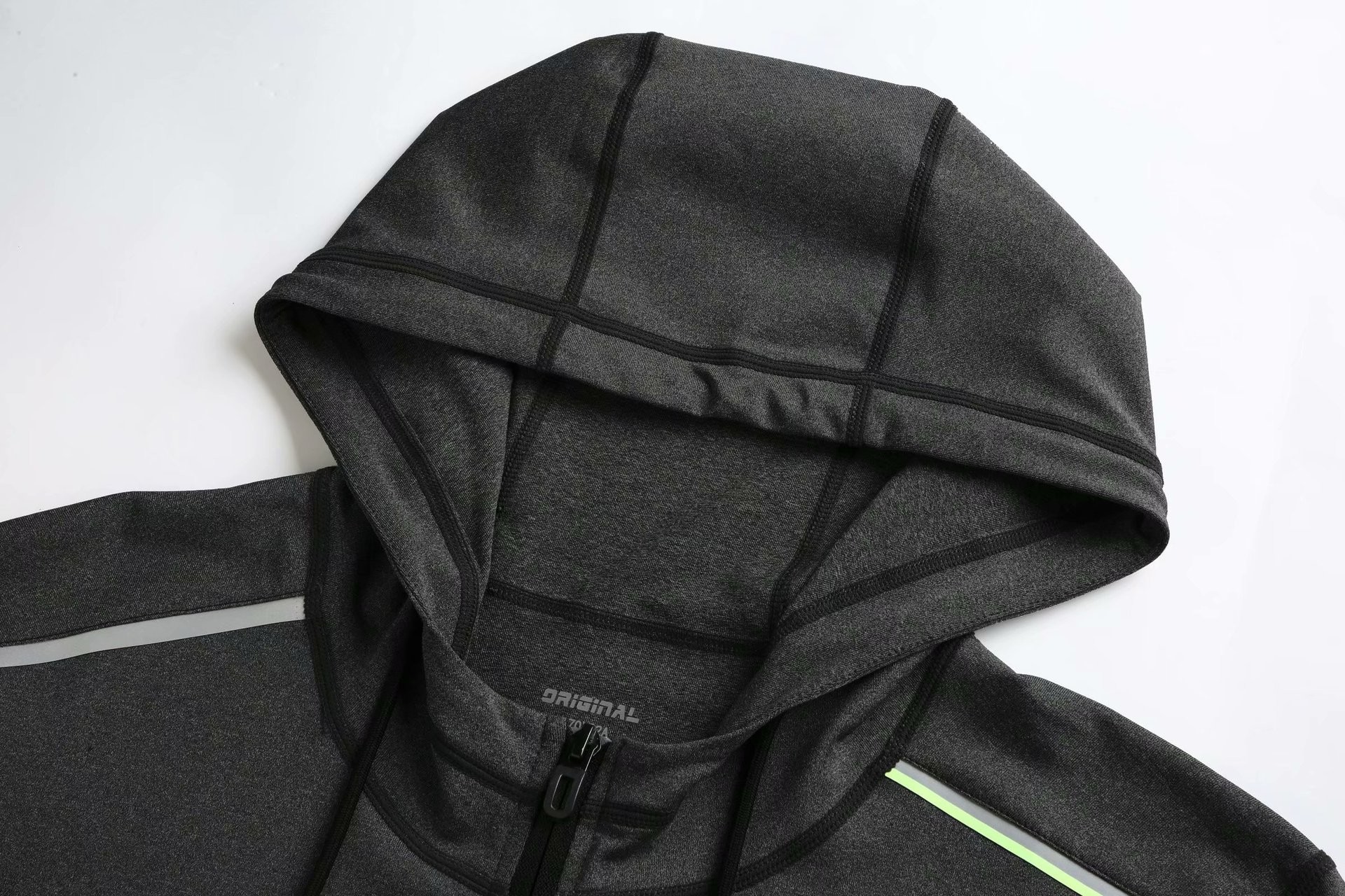 Fitness Men Gym Zipper Hoodies Pullover Breathable 100% Cotton Material For Adults