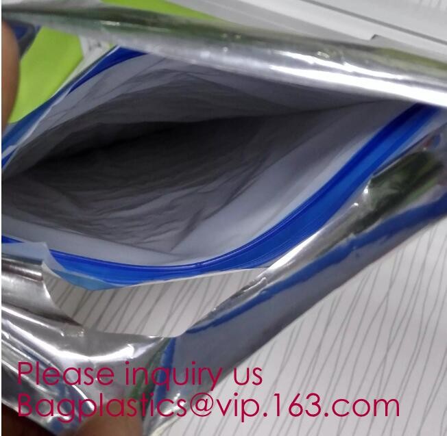 Aluminum Foil Cooler Bag Thermal Bag for Fruit Chocolate Frozen Food Delivery,Cooler Bag 4inches, 6inchs, 8inchs, 10inch