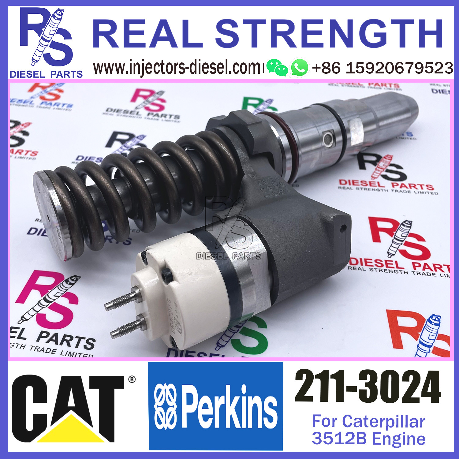 211-3024 Original New Diesel Engine Fuel Injector 359-7434 374-0751 211-3024 For Caterpillar 3512B Engine