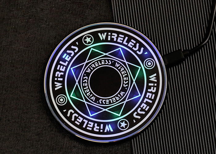10W Magic LED Glowing QI Standard Wireless Charging Pad