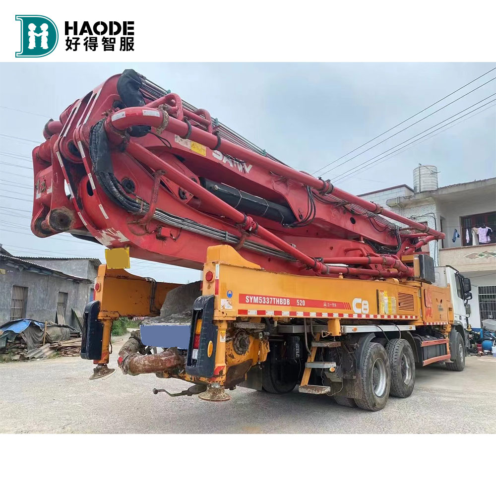 Powerful HAODE Sany SYM5337THB 52m Mortar Concrete Pump Truck Boom Concrete Pumps Machine