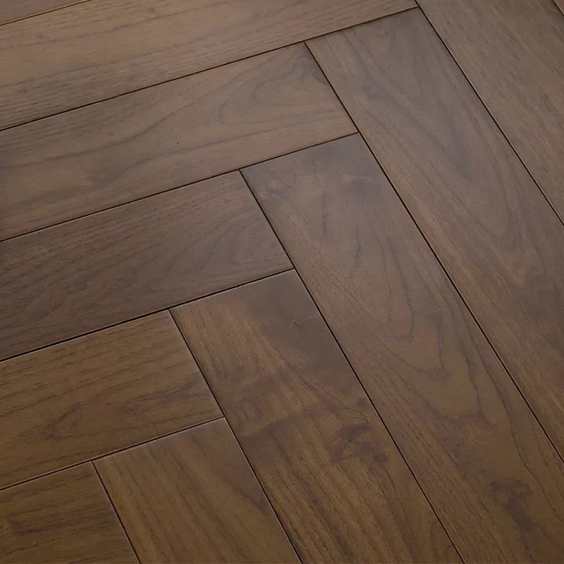 Engineered Wood Flooring Type Parquet Wood Flooring in Antiqued Mable Teak Oak Walnut