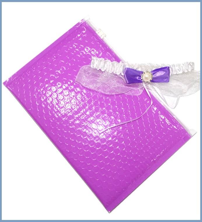 Reusable Metallic Matte Glossy Holographic Zip lockk Bags, Reclosable Cosmetic Packing Bubble Pouch Slider Zipper