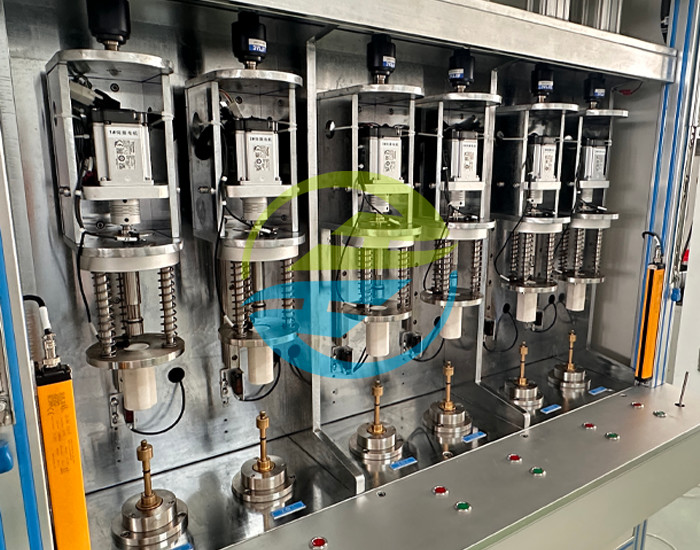 Copper Valve Core Air Tightness Testing Machine 6 Stations 0 - 0.6Mpa Leak Testing Equipment