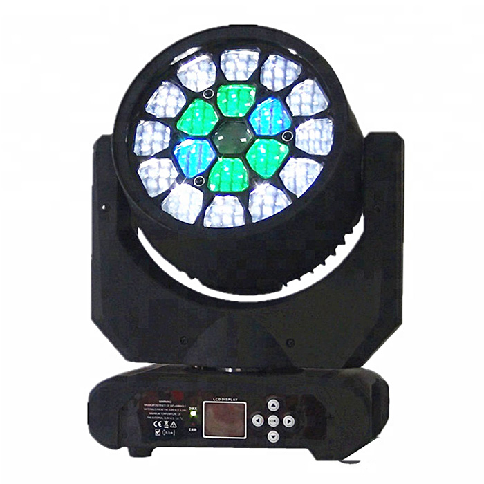 19x12w RGBW 4in1 Hawkeye Small Bee Eyes LED Moving Head Beam Light