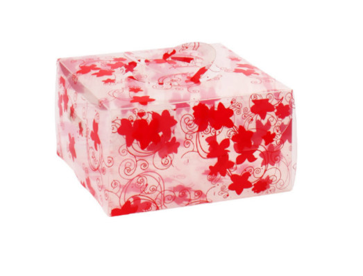 Small Folding PVC Transparent Box , PVC / PET Transparent Plastic Box For Christmas Gift