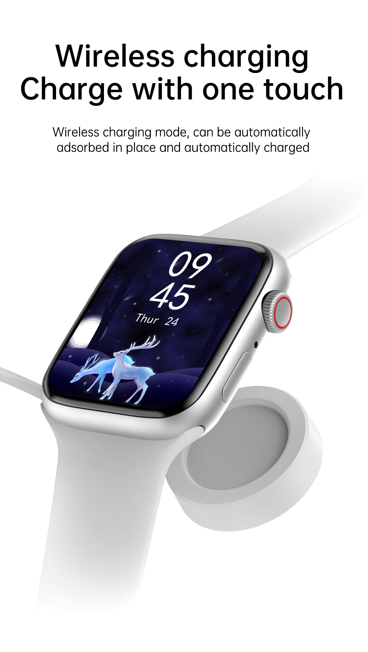 MTK2502C HD TFT 240*280 Full Touch Smartwatch body temperature monitor