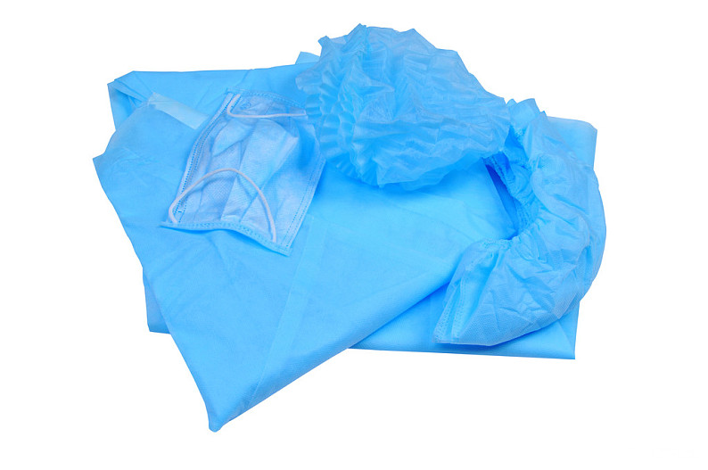 CX-3 Disposable Coveralls Elastic Cuff Zipper Snap Design for Hooded Body Protection