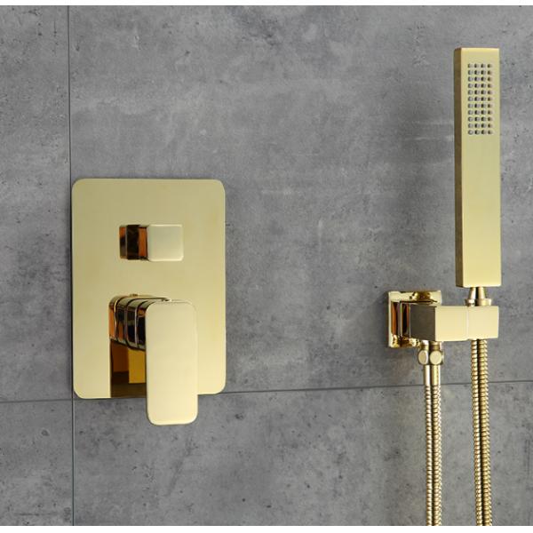 Brushed Gold Black Silver Embedded OEM Concealed Basin Mixer