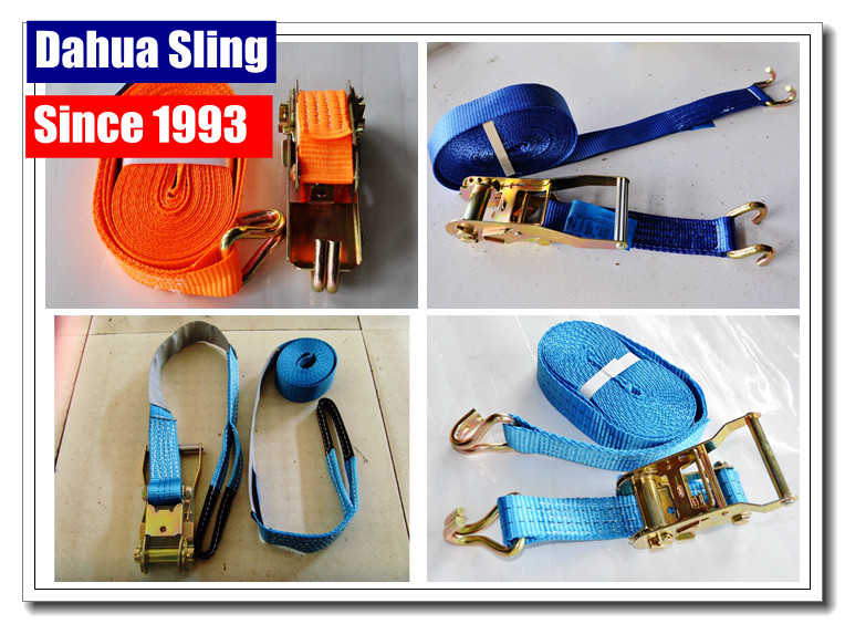 Multifunctional Truck Ratchet Tie Down Straps For Transporting High Strength