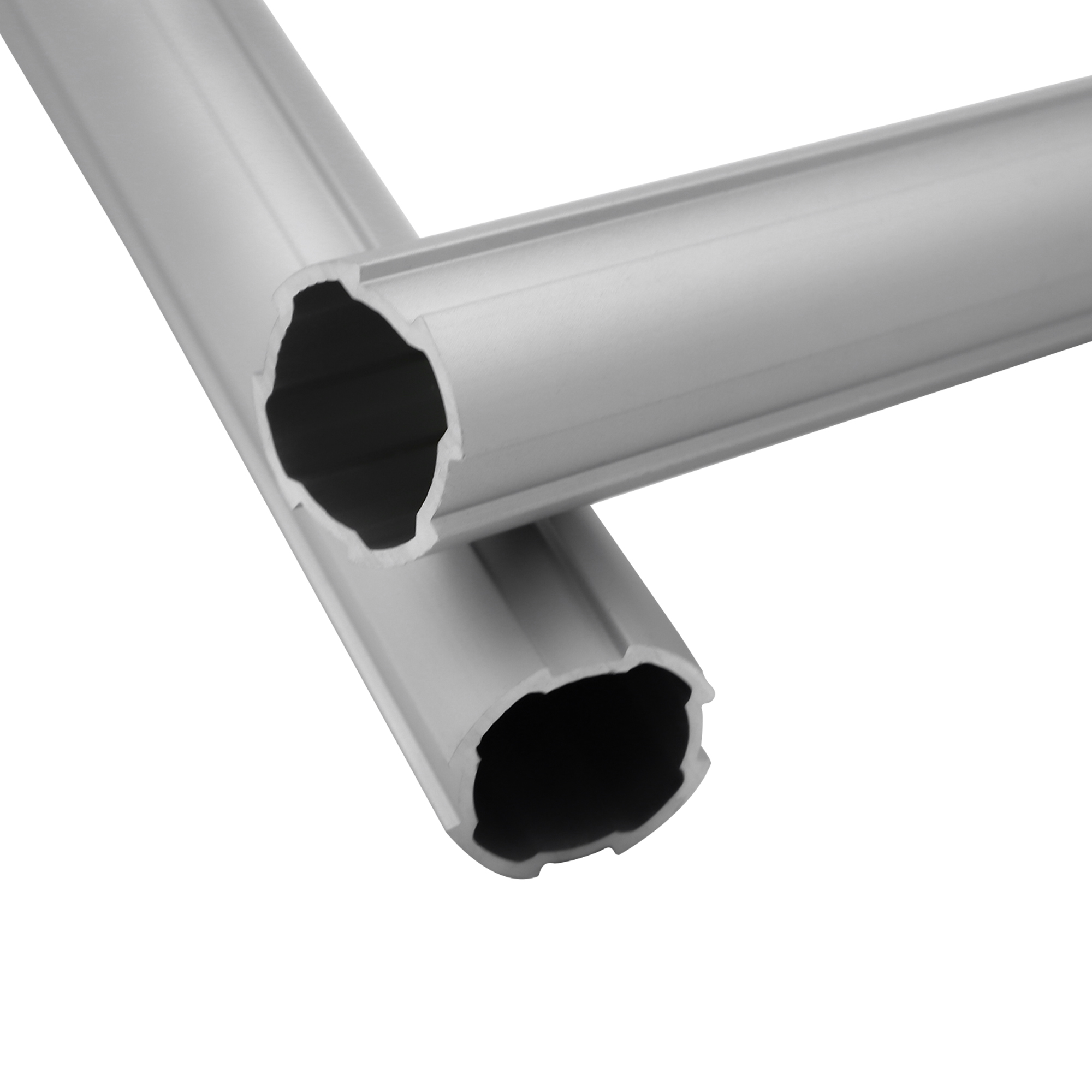 Aluminum Dovetail Tube Diameter 28mm, Tube Wall Thickness 1.2mm Silver AL-2812
