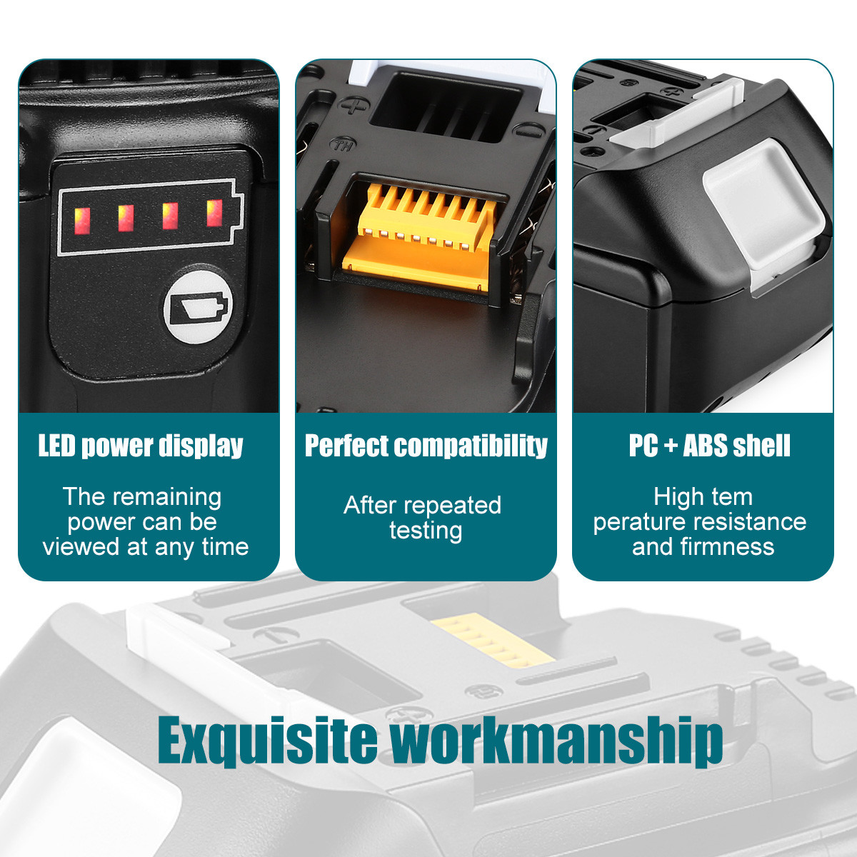 18 Volt 4.0ah Power Tools Battery BL1830B BL1840 BL1850 Makita Drill Battery