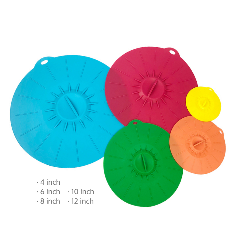 Dishwasher Safe Plastic Alternative Item Food Grade Pure BPA Free Microwavable Silicone Pot Bowl Sealing Lids for Food Storage