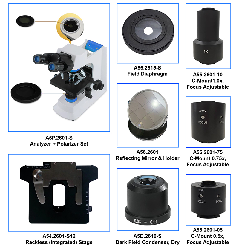 OPTO-EDU A16.2601-NL Fluorescence Microscopy 3W LED Illumination Systems For Research / Learning