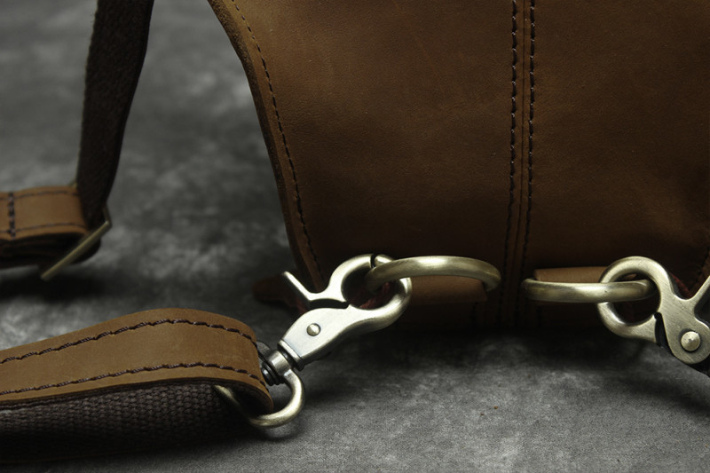 Bull Head Suede Leather Backpack