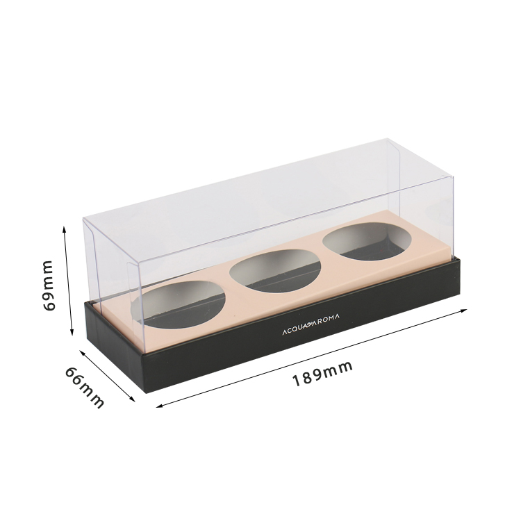 Custom Design Bakery Dessert Cupcake Cookie Boxes with Clear Lid Food Gift Packaging