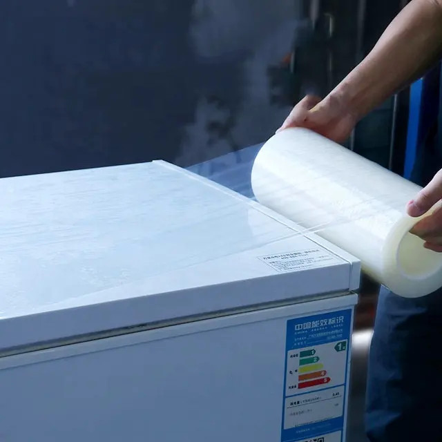Blue Or Transparent Low Adhesive PE Plastic Protective Film For Home Appliances And Air Conditioner