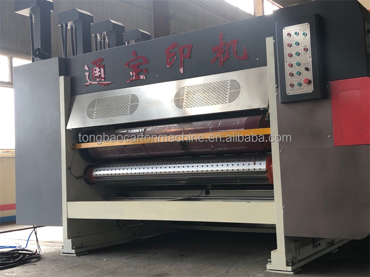 4 Color Flexo Die Cutting And Printing Machine For Cardboard Box Packaging