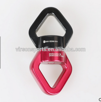 Heavy duty double loop spinning swiveltree swing strap swivel