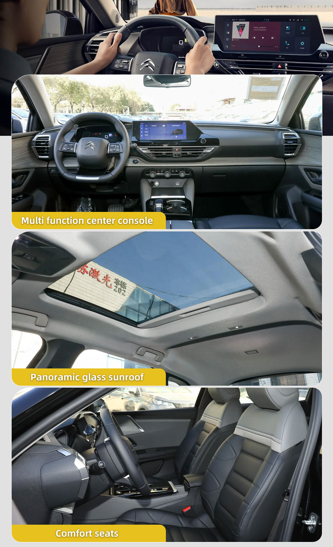 Panoramic Sunroof Vw Small Suv Citroen Versailles C5X Smart Luxury SUV