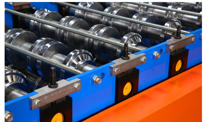 Shaft 75mm Boltless Roof Panel Roll Forming Machine