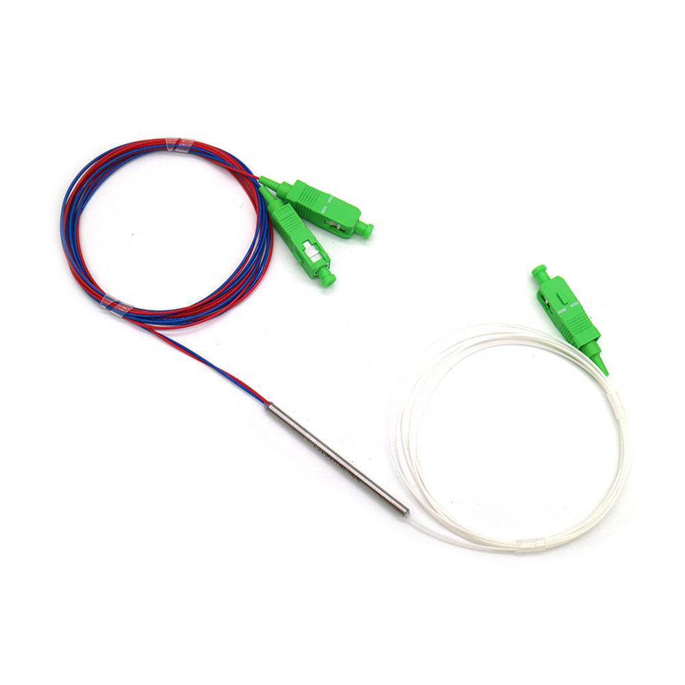 FTTH Fiber Optic Equipment 1x5 PLC Splitter with Operating Wavelength 1260-1650nm
