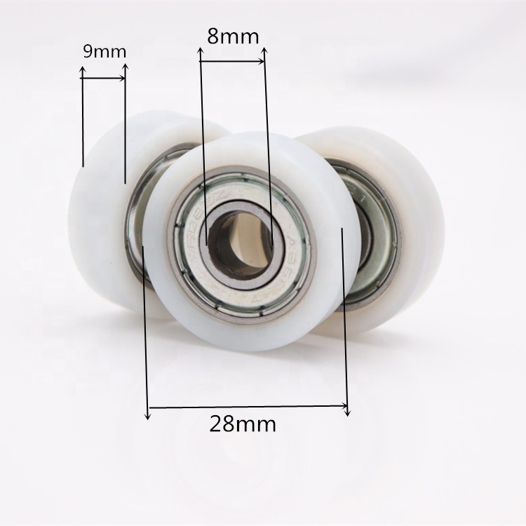 608Z Small Plastic Pulley Wheels For Sliding Door 696zz 626zz Bearing