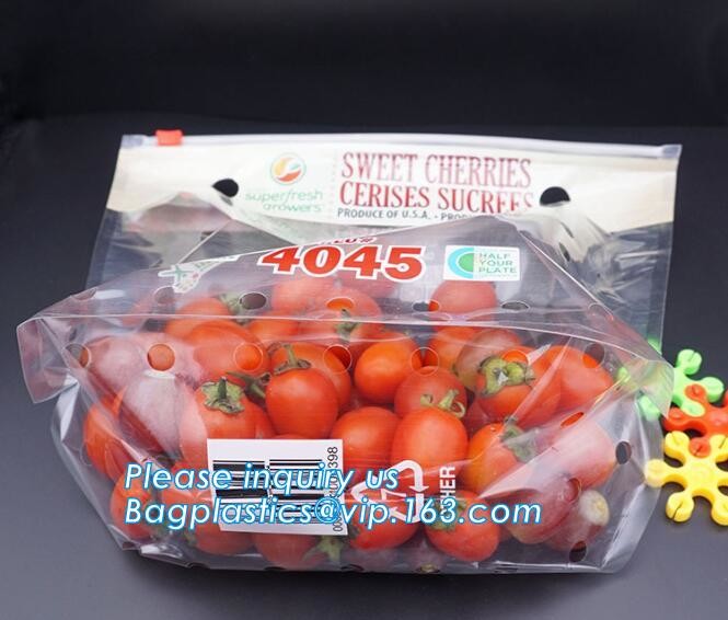 fruit bag for fruit protection, Perforated Better Aseptic Grape Bag, Cherry Bag, Fruit plastic bag, Stand up k fre