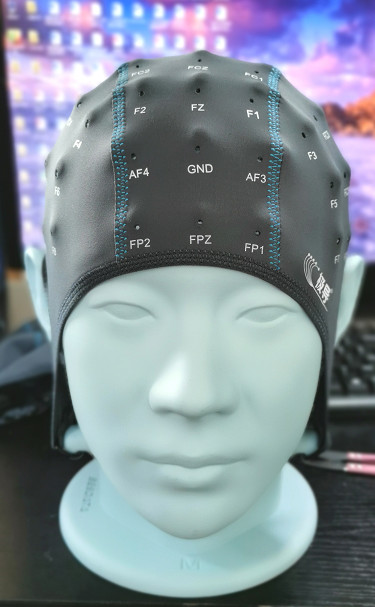 EEG Long term monitoring High density Sintered Ag/Cl Electrode cap with customized channel and scheme