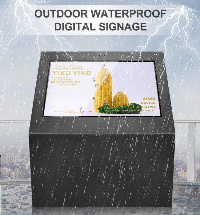 Self Inquiry Kiosk for Outdoor Use 4G network/ LAN / WIFI Touch Digital Signage
