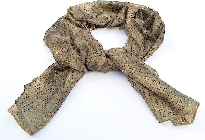 Camouflage Scarves, Sniper Veil Camo Mesh Material Hunting Shemagh Scarf Balaclava Head Neck Cover