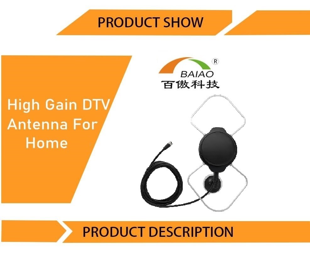 High Gain 4K 1080P 150 Mile Range UHF VHF Tv Antenna Outdoor Indoor HDTV Booster Tv Antenna