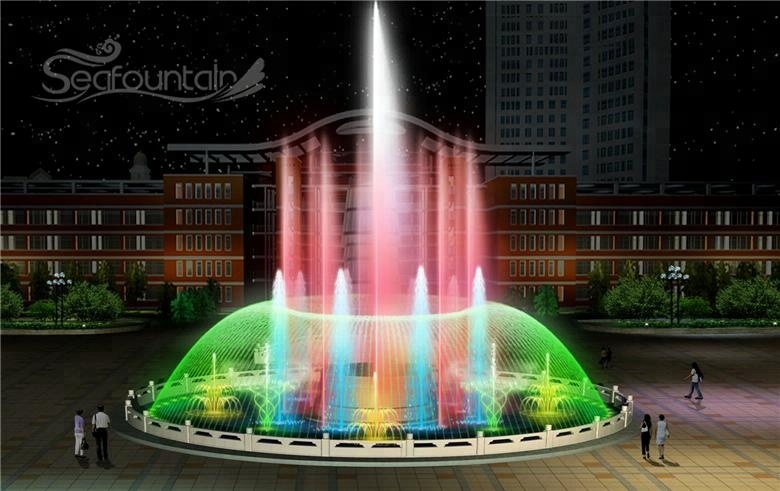 Stone Garden Products High Spray Dancing Fountain For Outdoor Public Display
