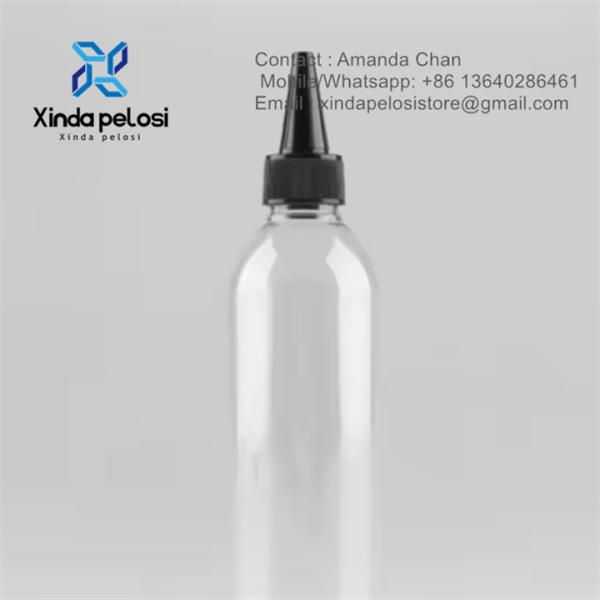 Refillable Ink Glue Dropper Plastic Sharp Mouth Bottle With Nozzle Twist Pointe For Saled Cap