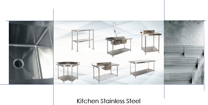 Adjustable Commercial Hotel Equipment Kitchen Stainless Steel Woking Table