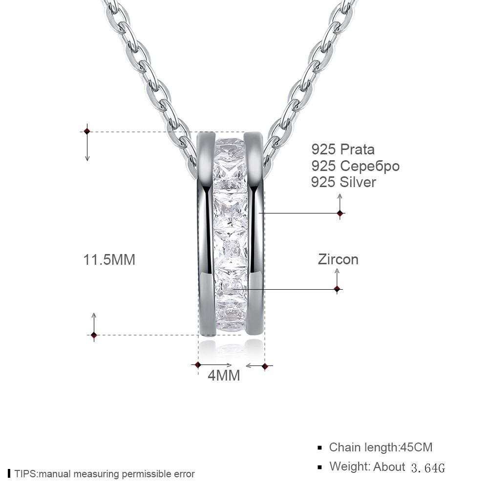 Sterling Silver 925 Diamond Small Pretty Waist Necklace Fashion Temperament Chain