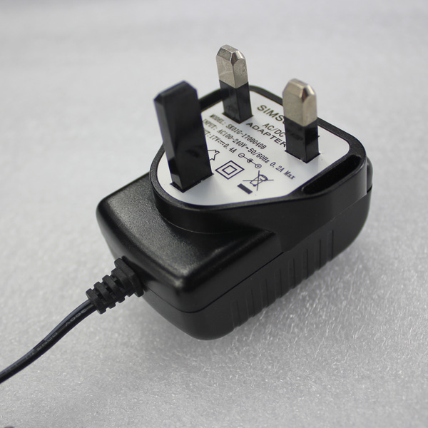 BS GS approved 9v 1a uk plug power adapter