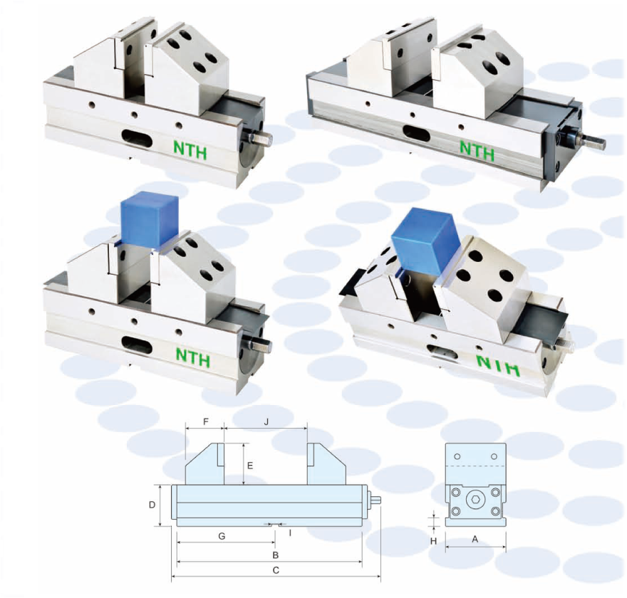 ALLOY STEEL SELF-CENTERING VISE UPGRADE YOUR 4 AND 5 AXIS MACHINING