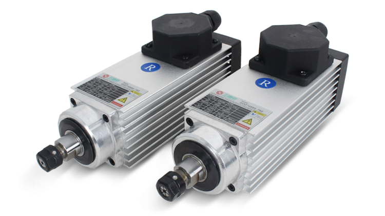 750w 12000rpm Air Cooled Spindle Motor with Inverter Drive and Maximum Torque of 0.6Nm