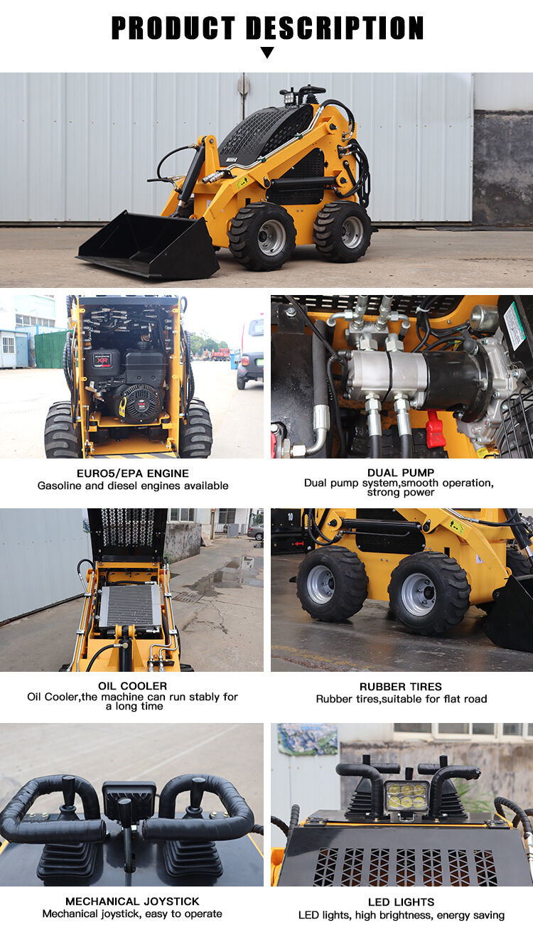 Ce Epa Engine Diesel Skid Steer Mini For Material Handling