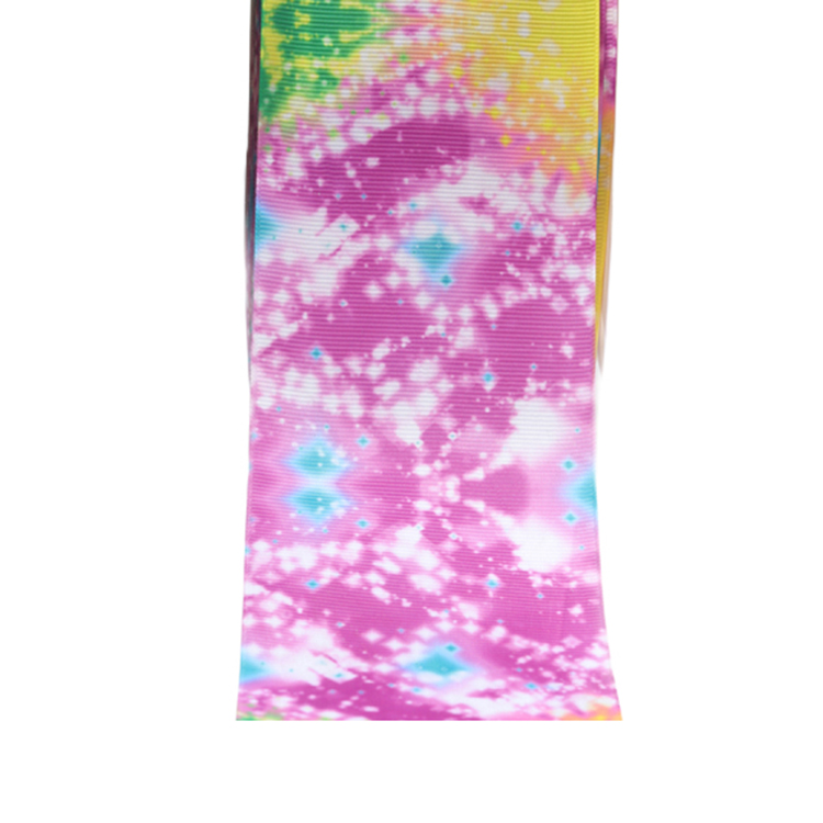 Fancy Personalised Printed Ribbon Luxury Purple Color Smooth Touch Feeling