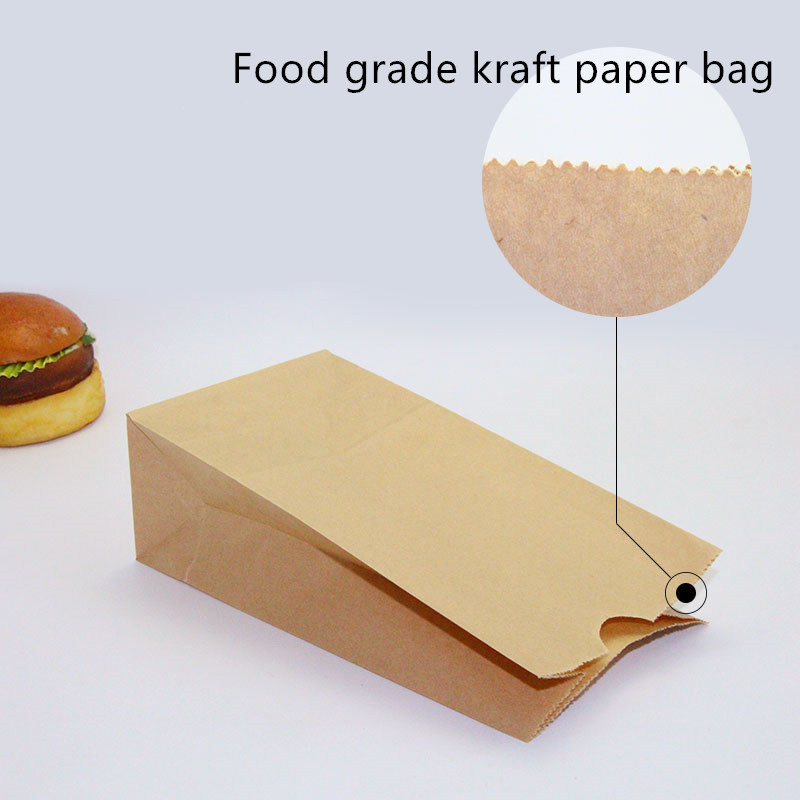 ISO9001 Biodegradable Brown Bakery Paper Bag