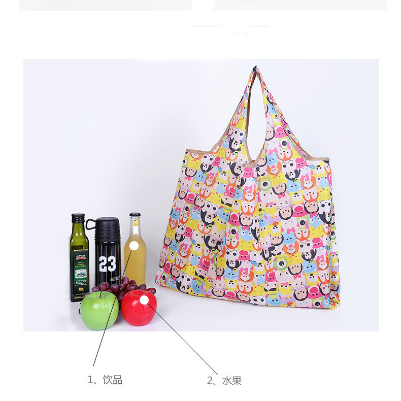 Customized Waterproof Foldable Reusable Shopping Bags Portable Polyester