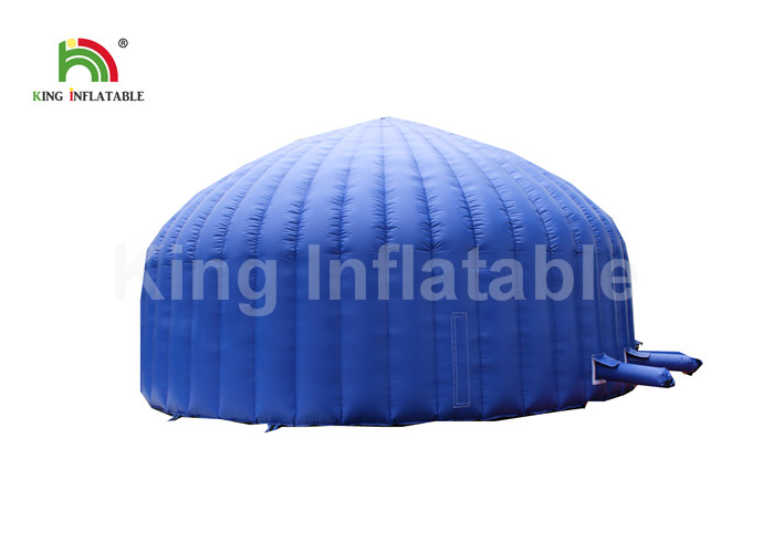 Blue Water Proof Inflatable Event Tent With Blower / Outdoor Blow Up Dome Tent
